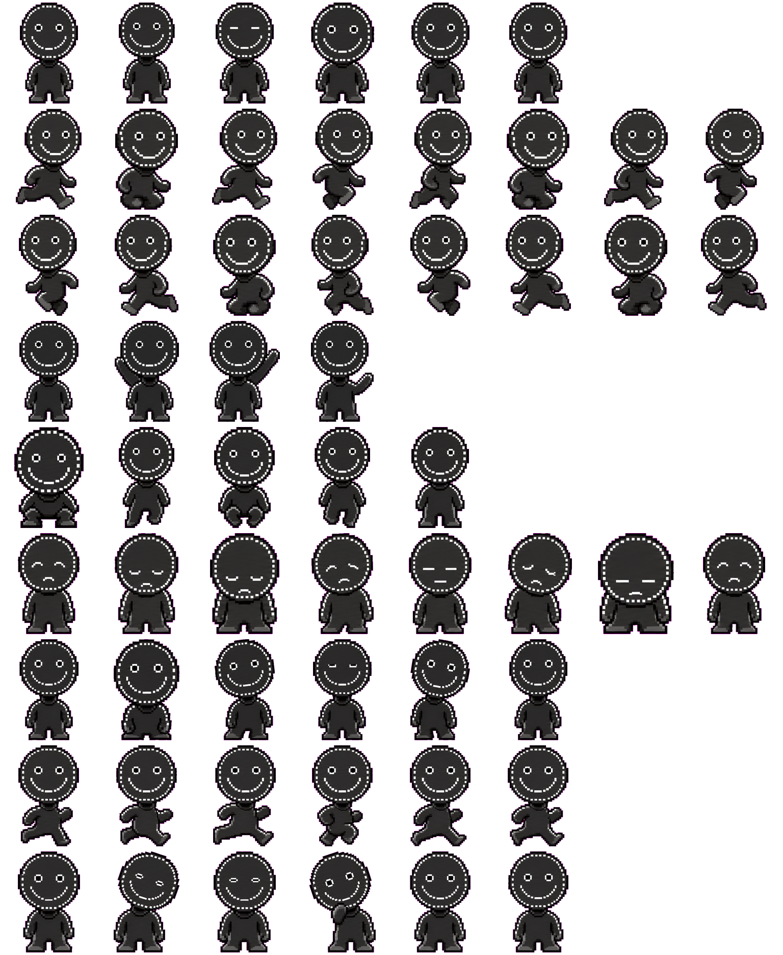 Smiley spritesheet preview