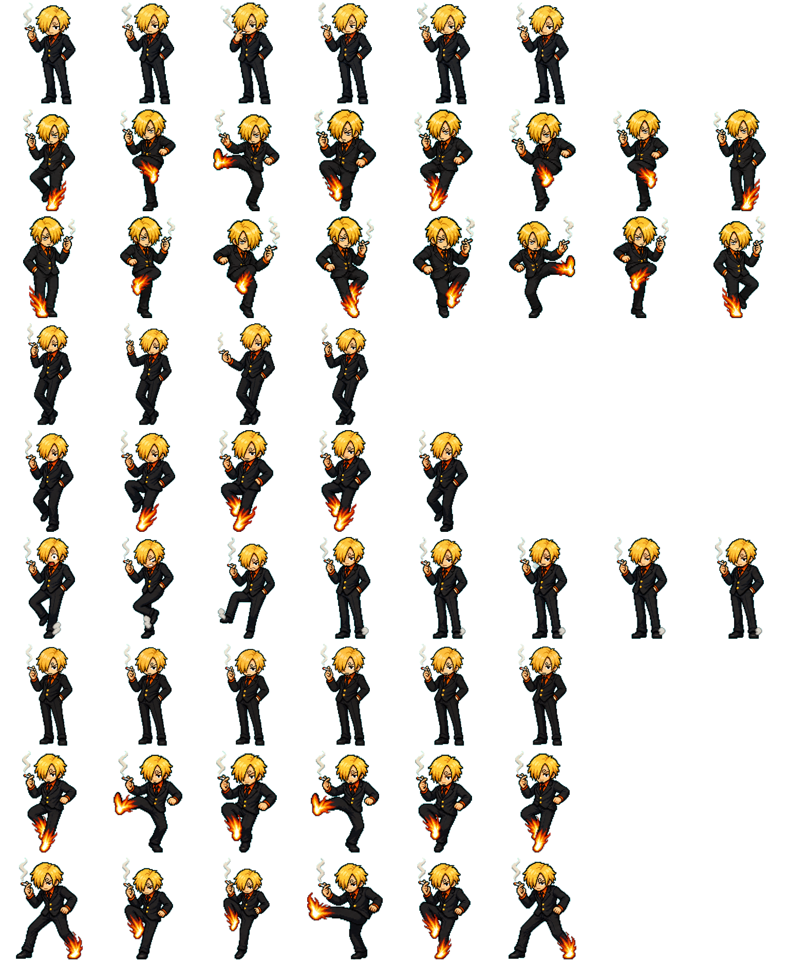 Smoke Kick spritesheet preview