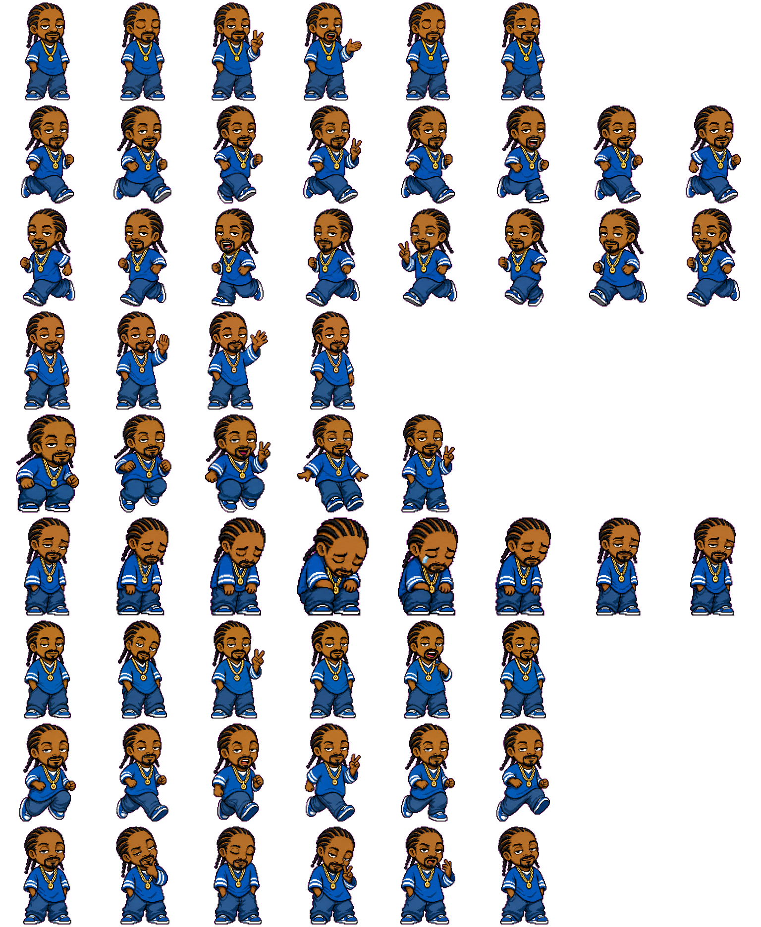 Snoop Dogg spritesheet preview
