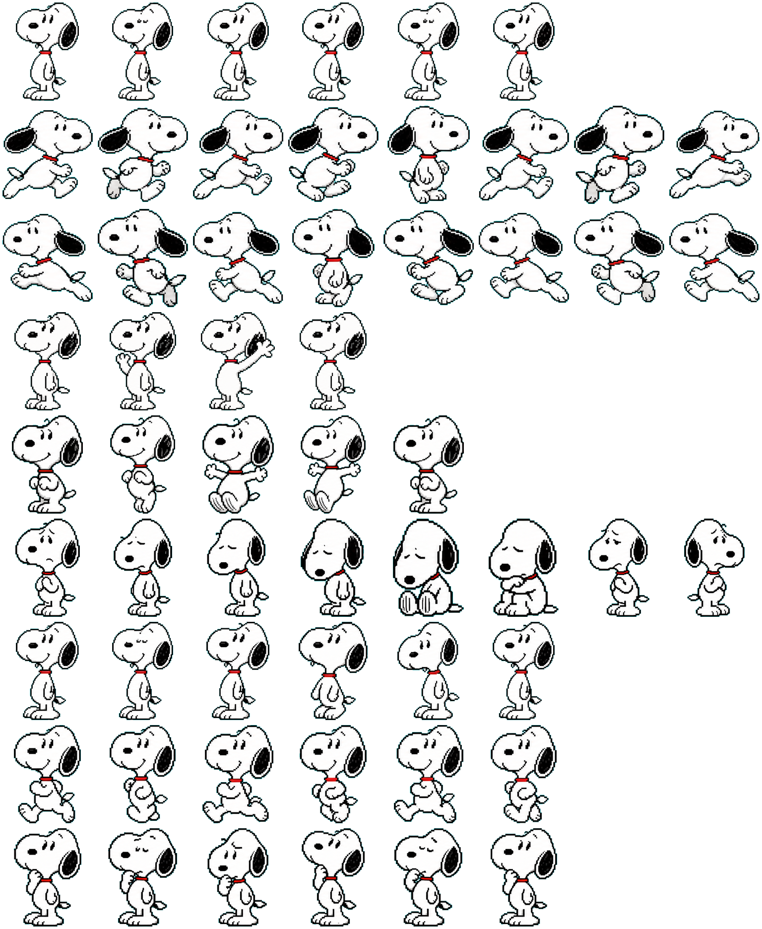 Snoopy spritesheet preview