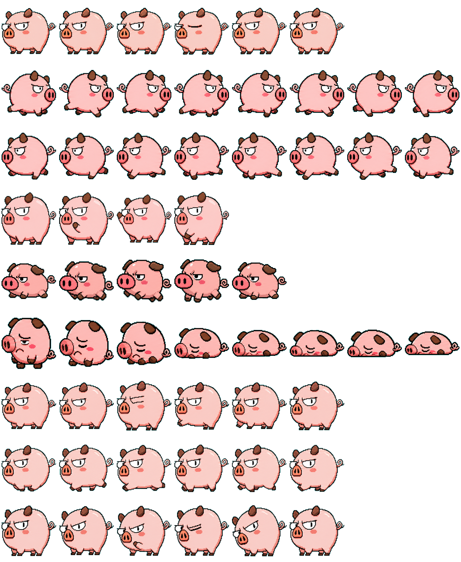 Snorty spritesheet preview