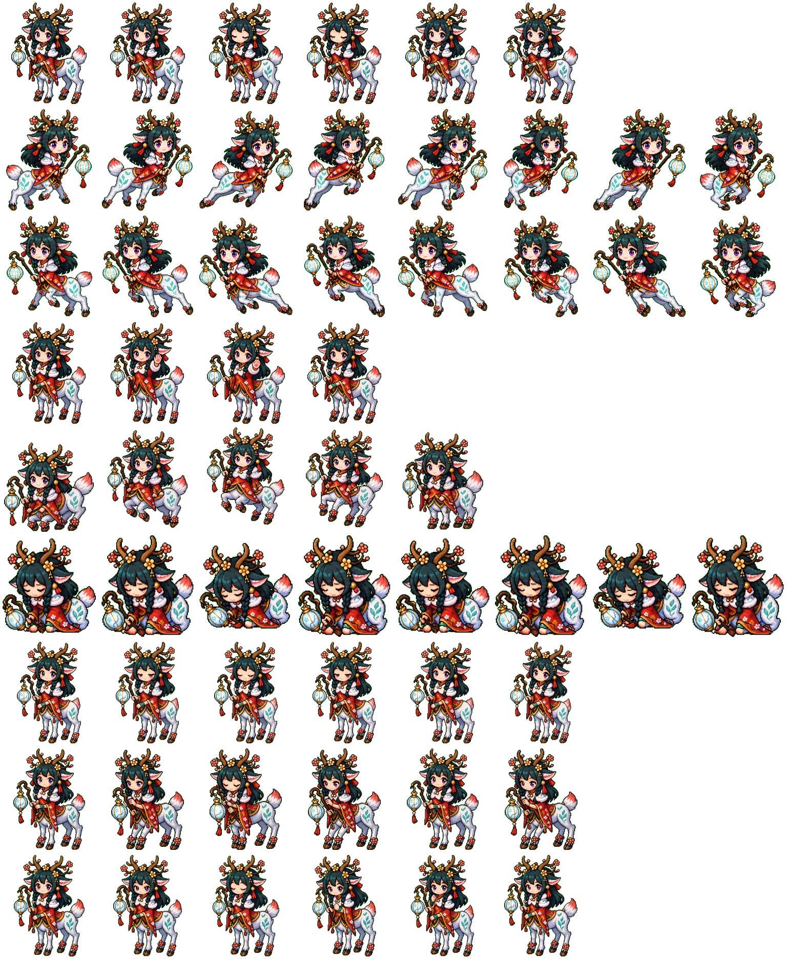 Snow Plum Lillia Codex Pet spritesheet preview