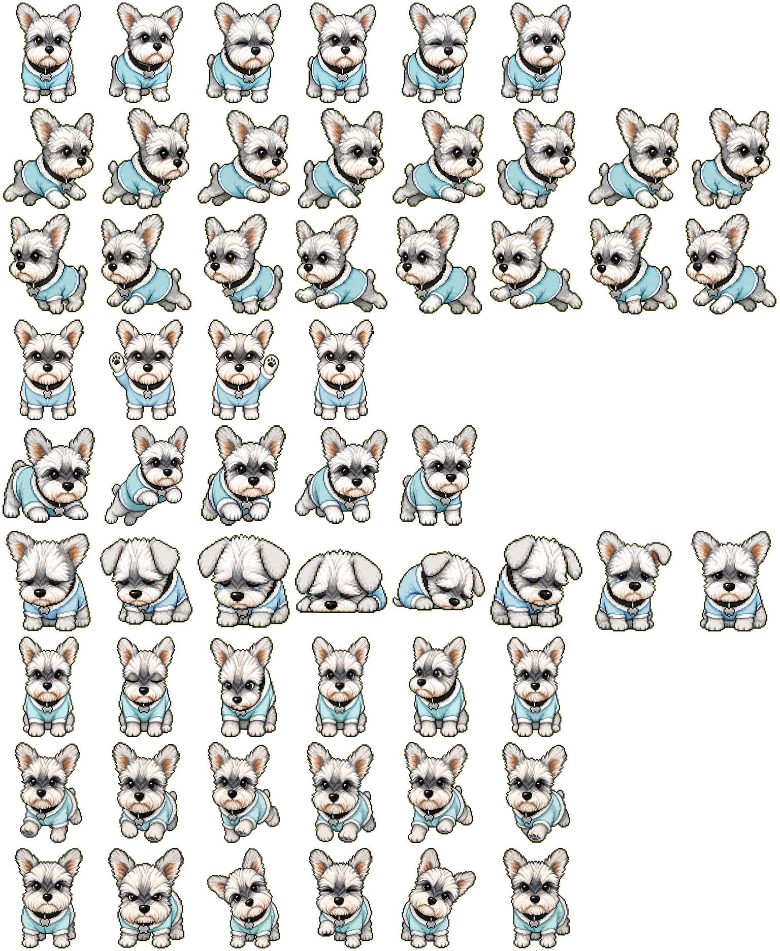 Snowfield Pup spritesheet preview