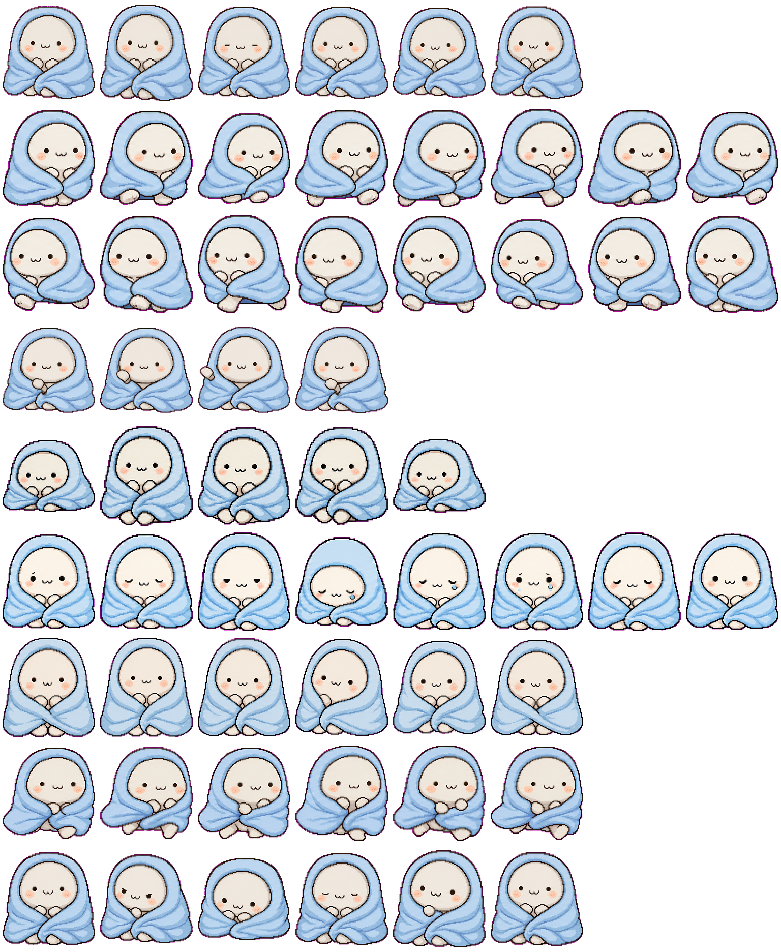 Snuglet spritesheet preview