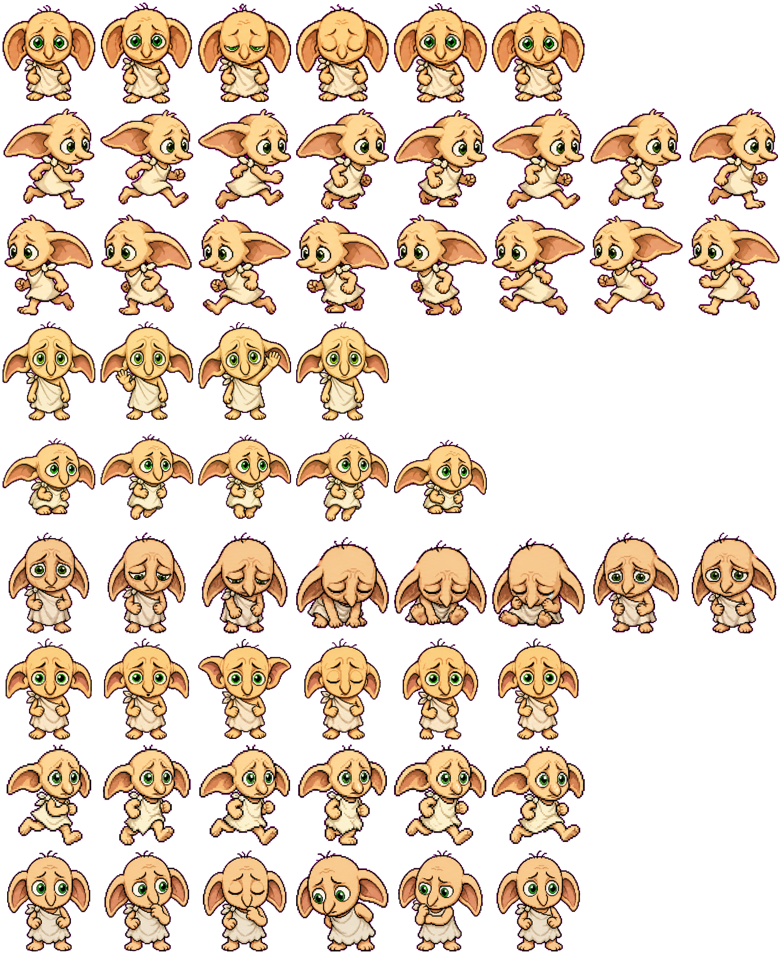 Socksy spritesheet preview