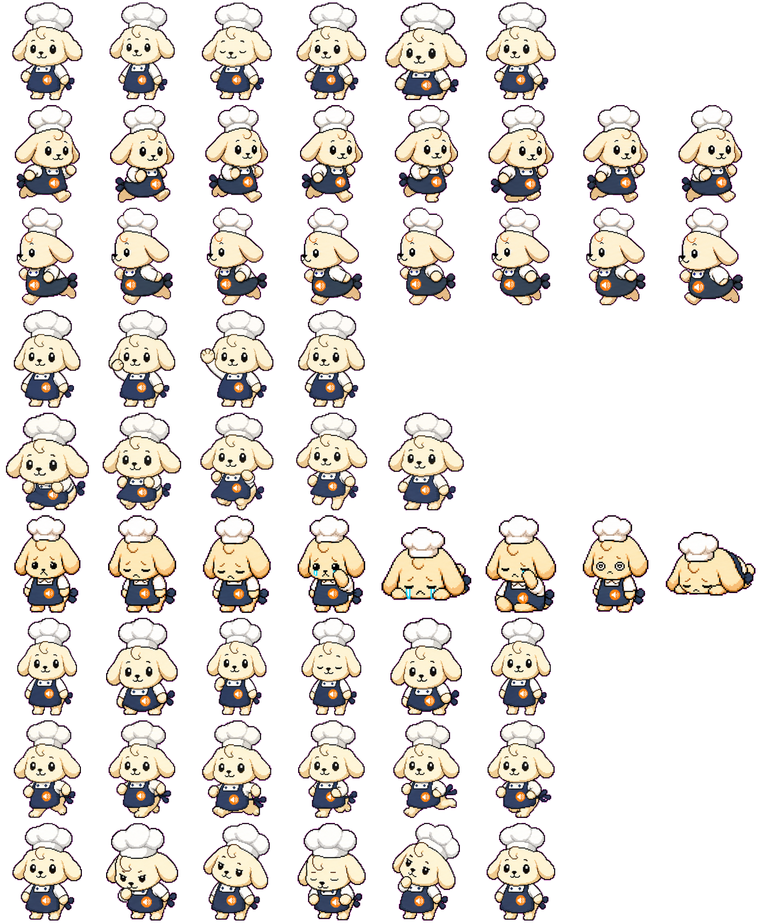 Sous Chef spritesheet preview