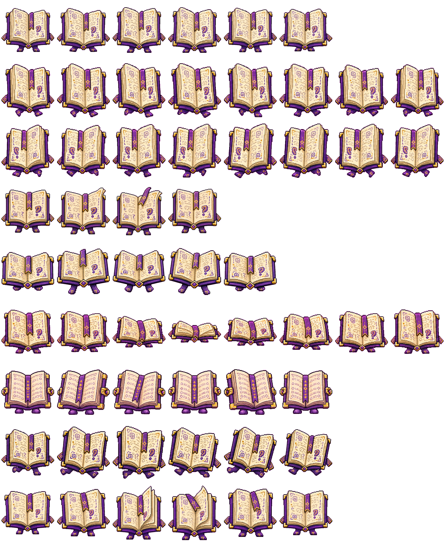 Spellbook spritesheet preview