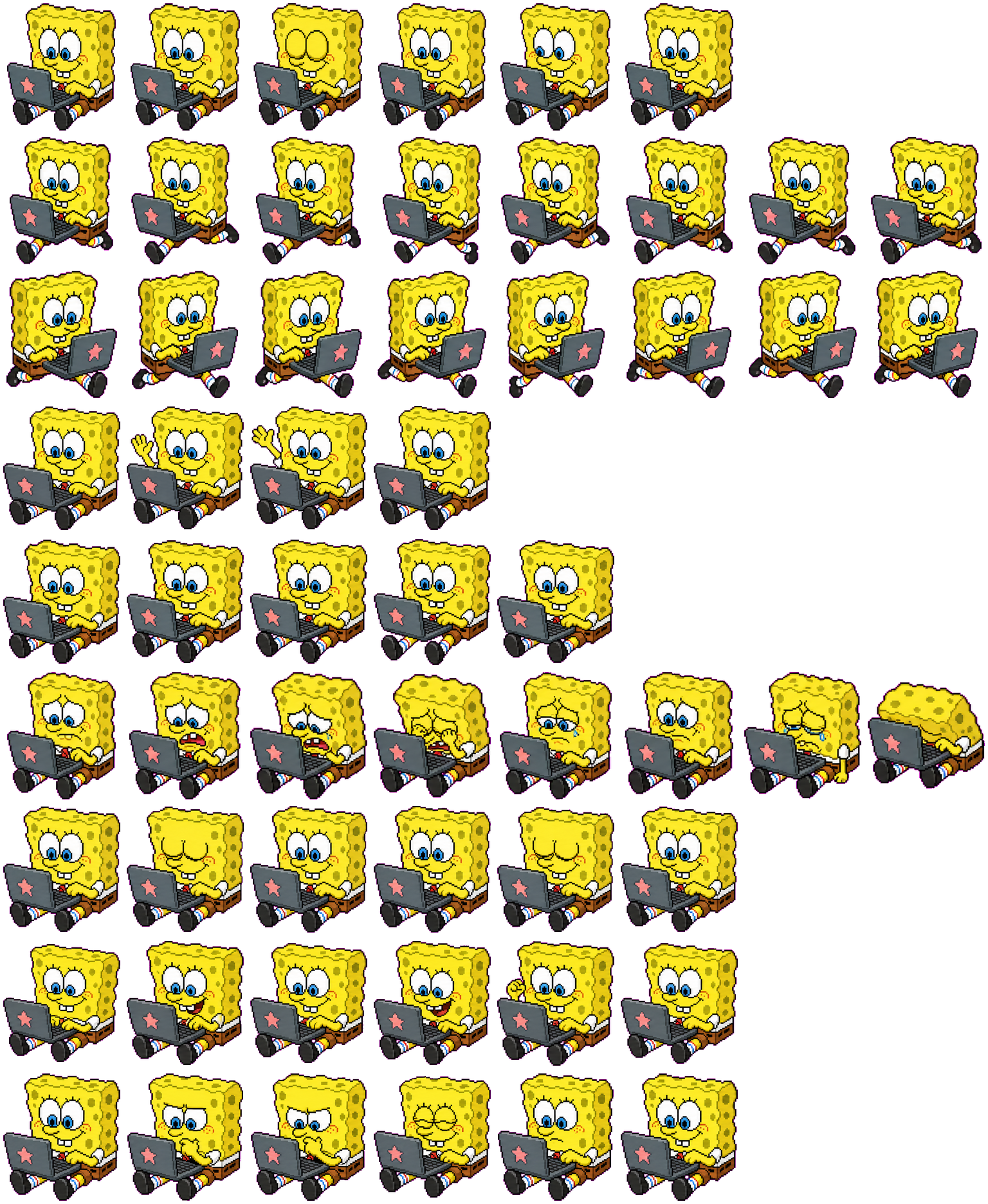 SpongeBob animated desktop pet preview for Codex Pet