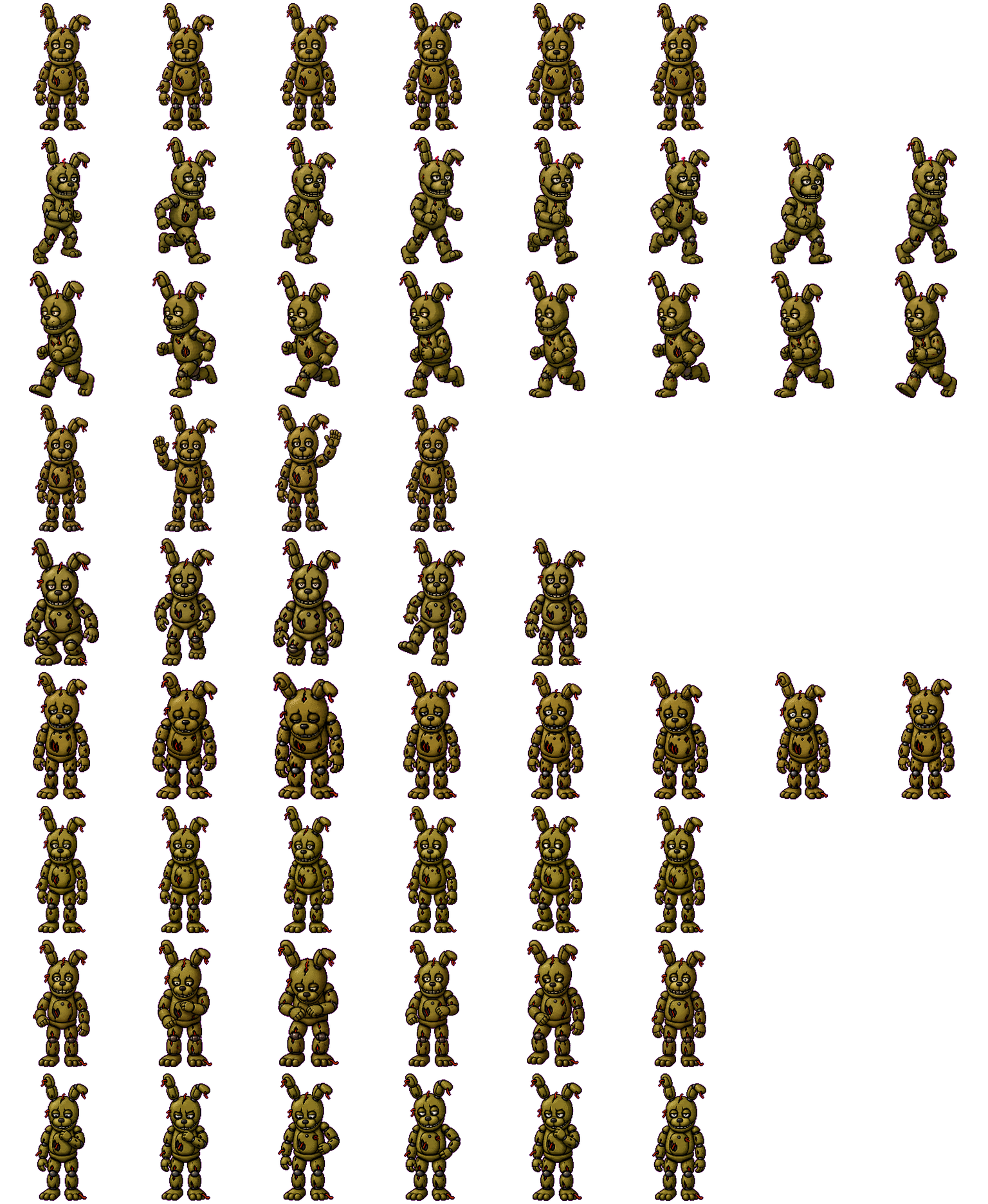 Springtrap Machi animated desktop pet preview for Codex Pet