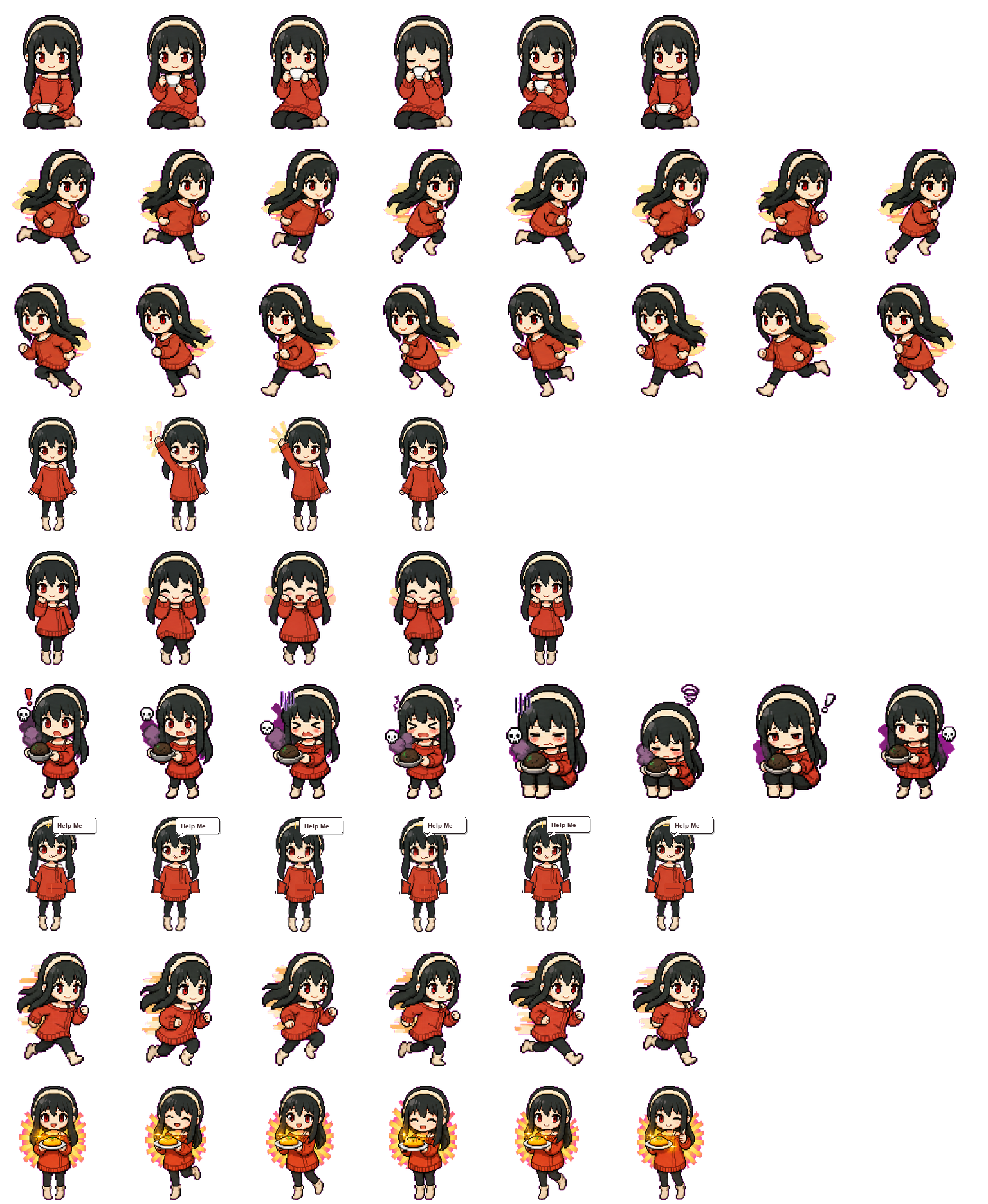 spyfam-Yor spritesheet preview