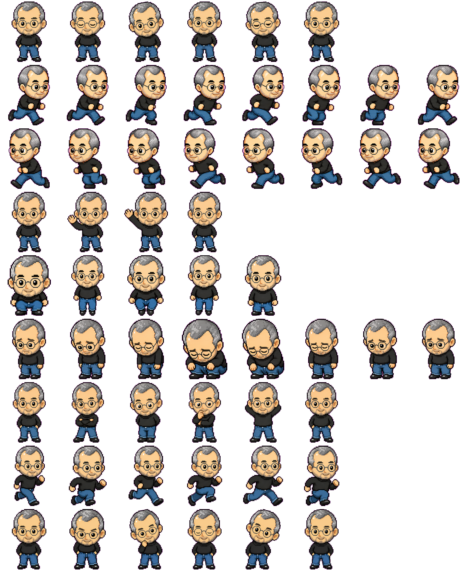 Steve spritesheet preview
