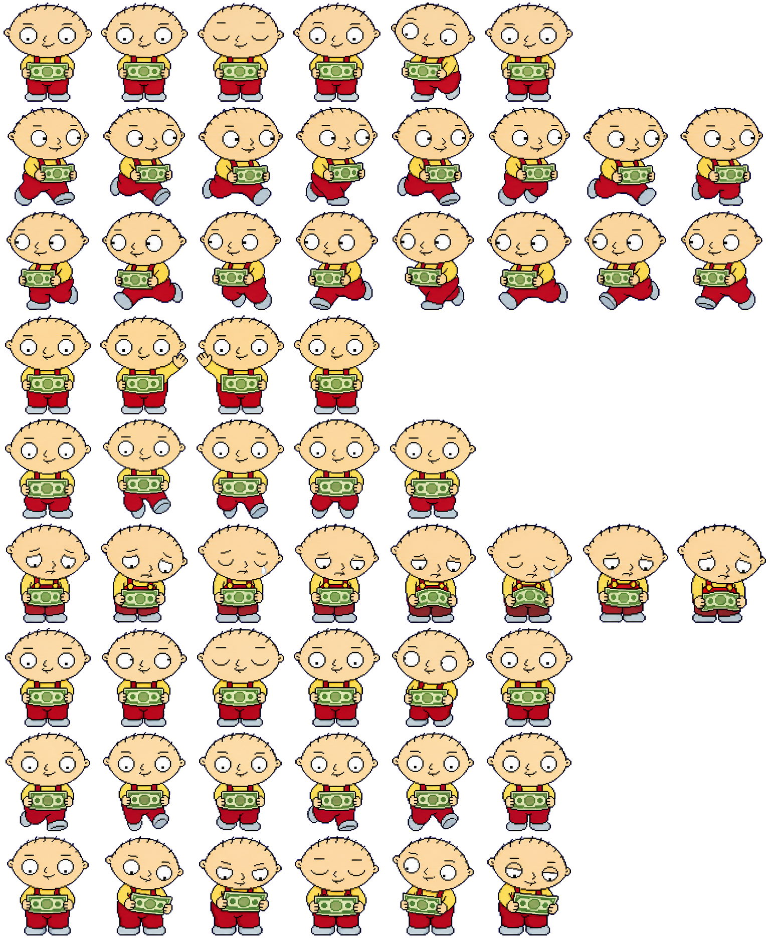 Stewie spritesheet preview