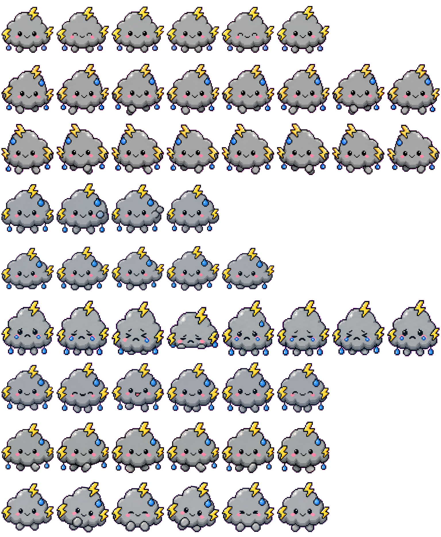 Stormy spritesheet preview