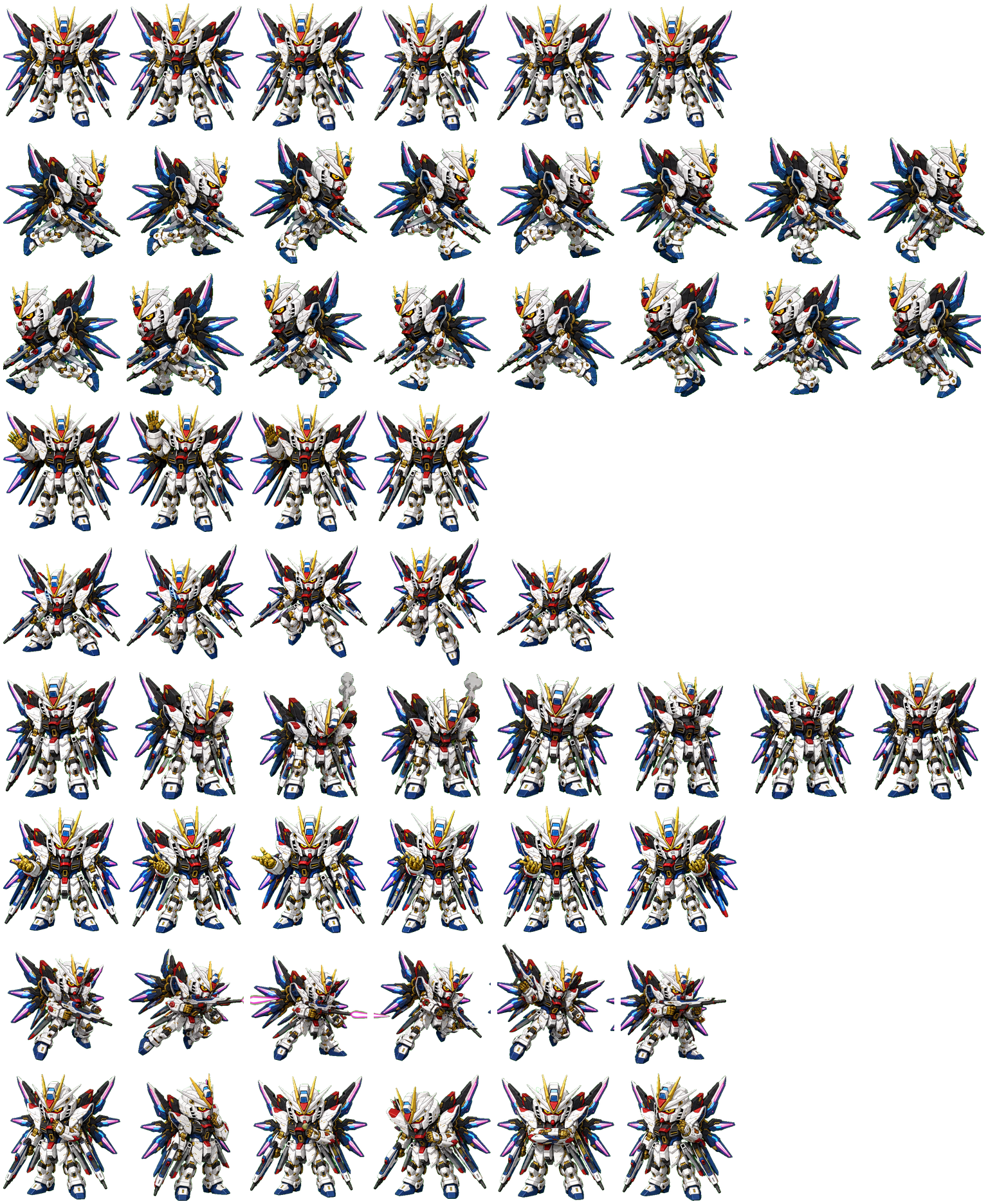 Strike Freedom Gundam animated desktop pet preview for Codex Pet