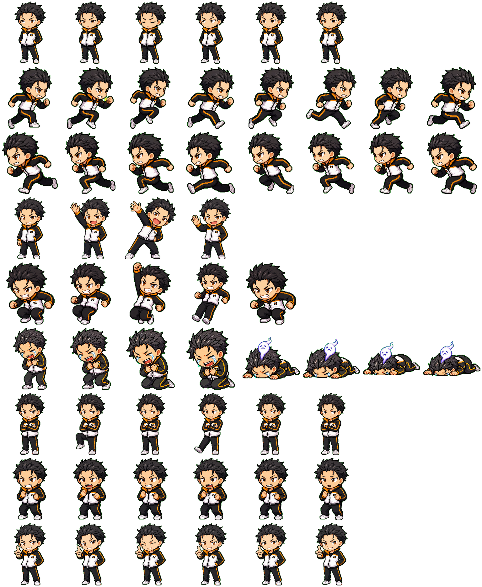 Subaru spritesheet preview