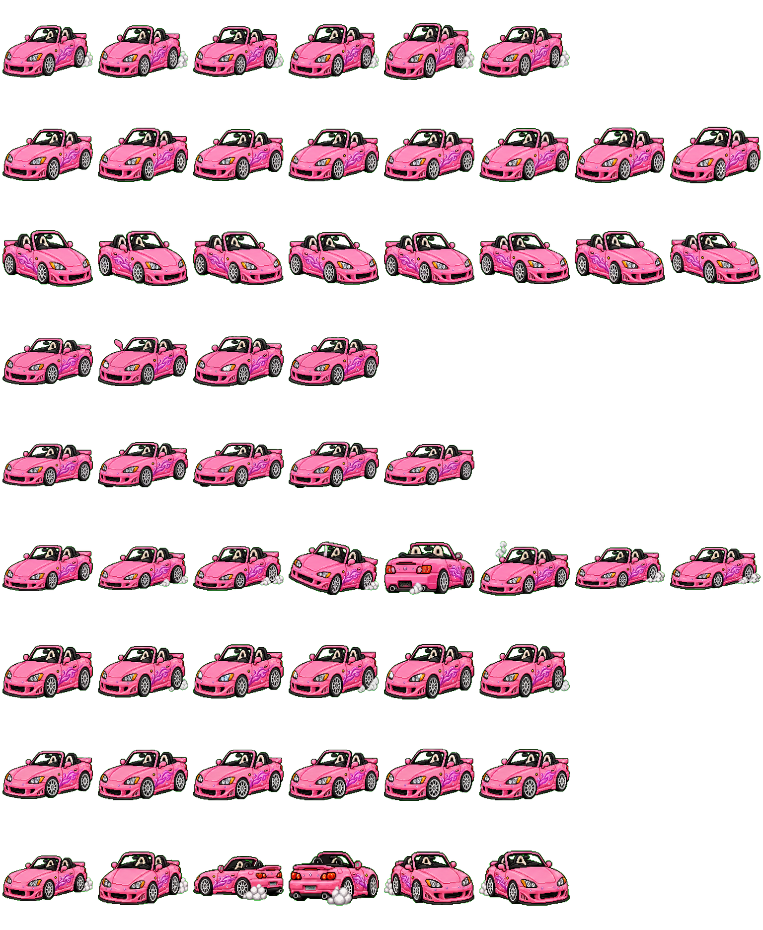 Suki S2000 spritesheet preview