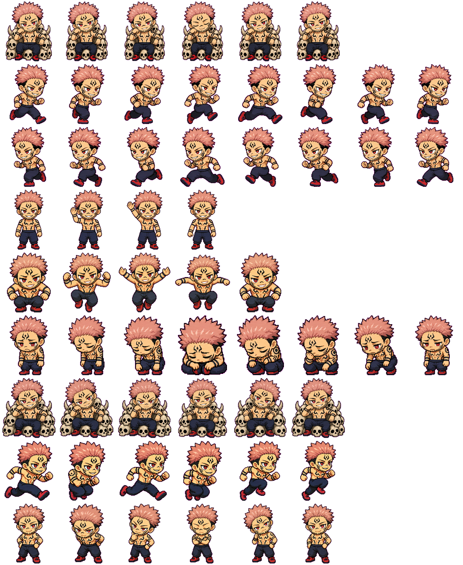 Sukuna spritesheet preview