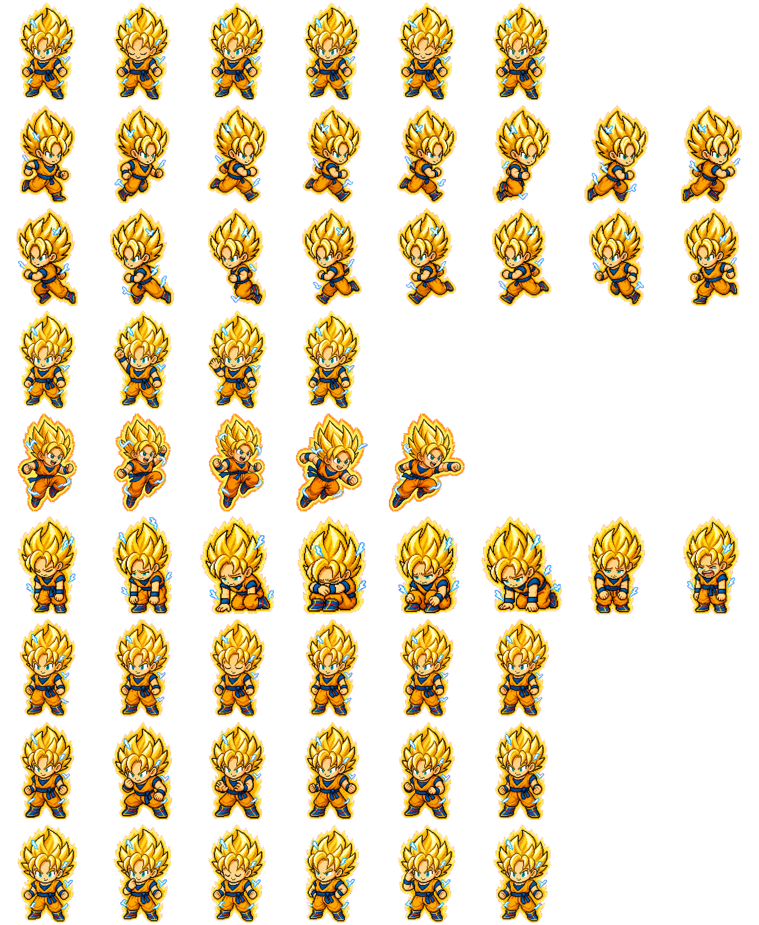 Super Goku animated desktop pet preview for Codex Pet