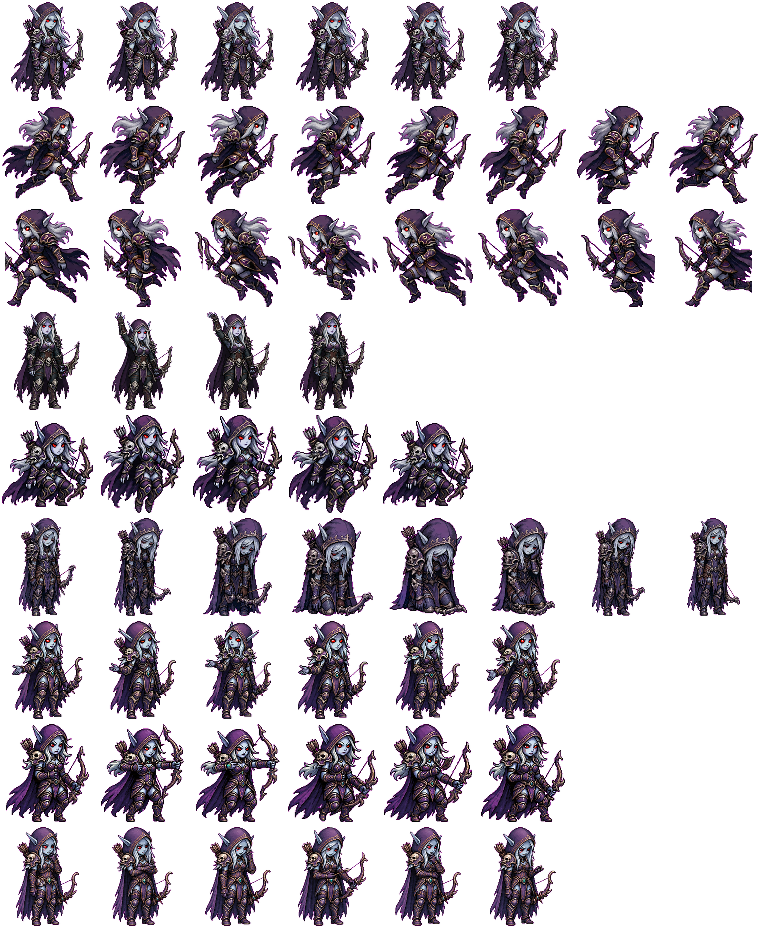Sylvanas animated desktop pet preview for Codex Pet