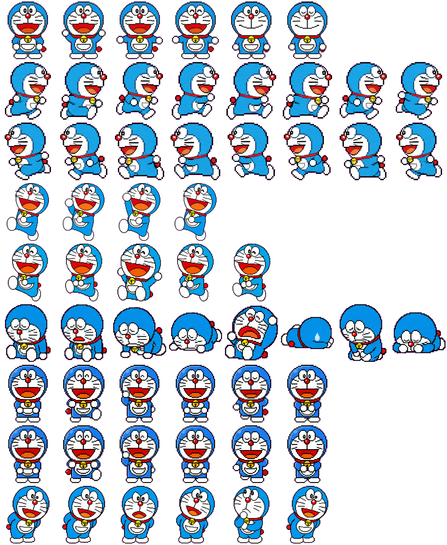 哆啦a梦 spritesheet preview