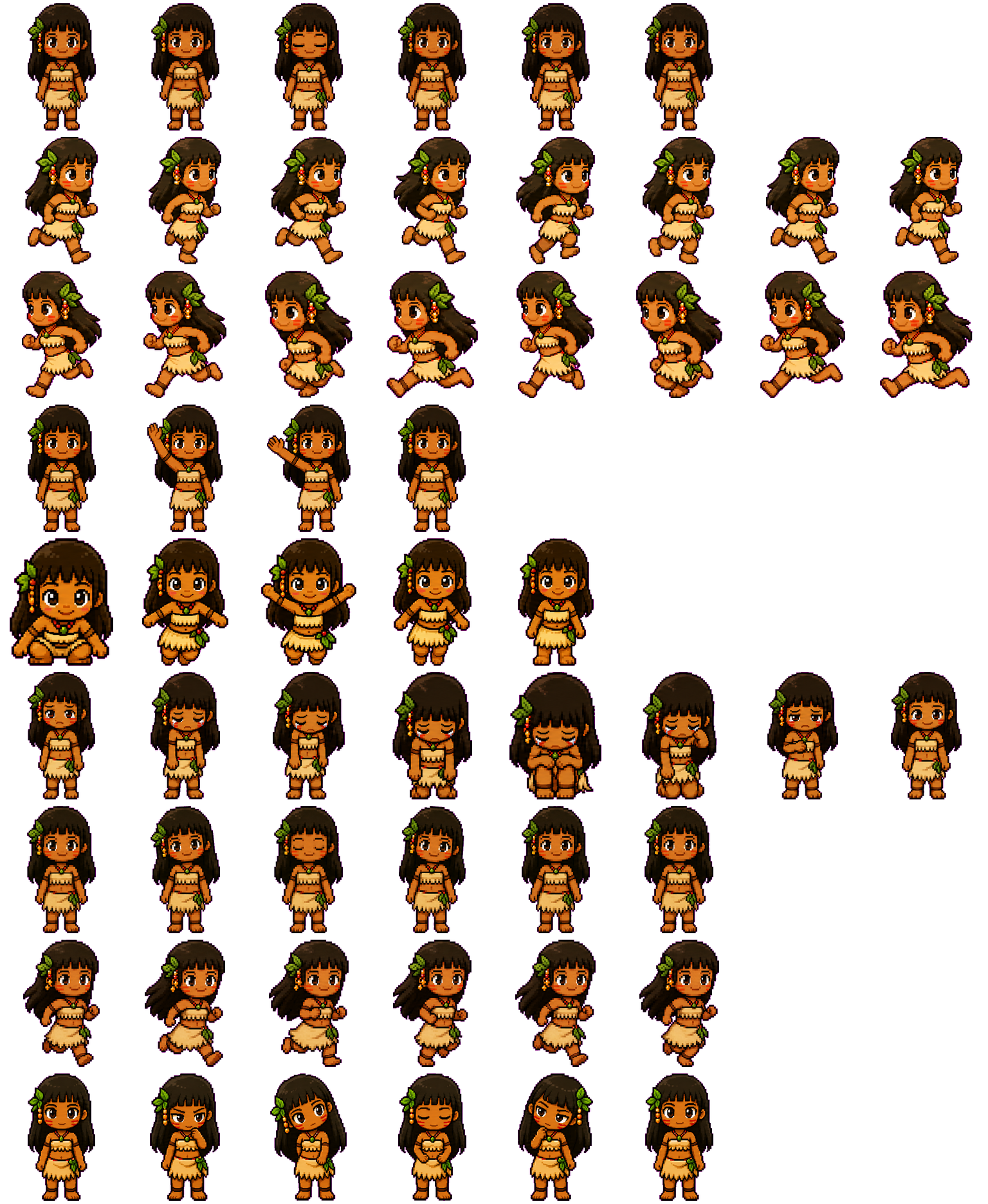 Tainá spritesheet preview