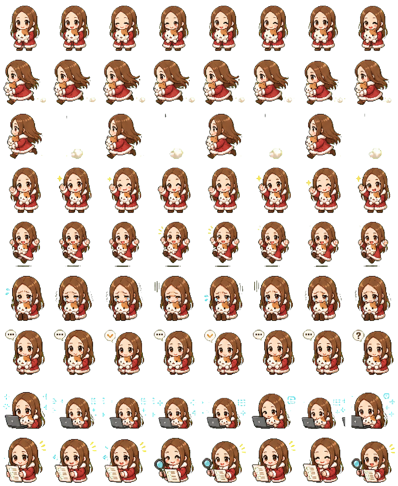高木同学 spritesheet preview