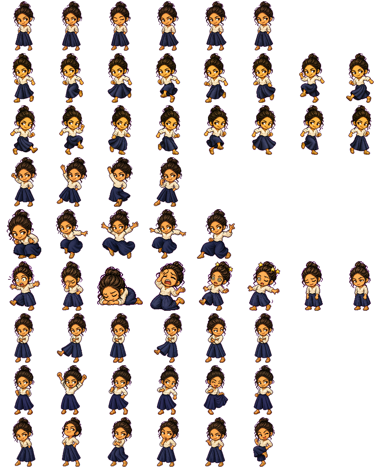 Tanya Mary spritesheet preview