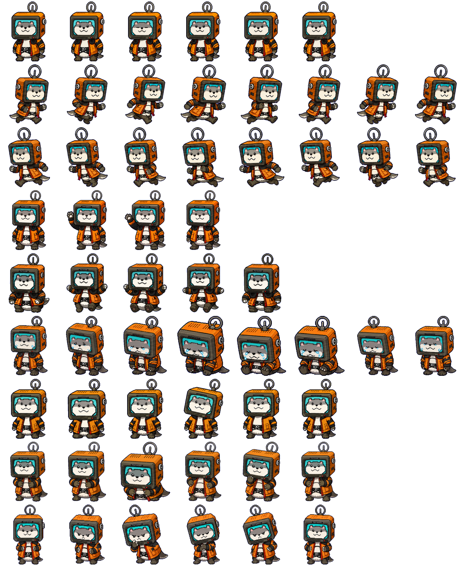 TAYGEDO spritesheet preview
