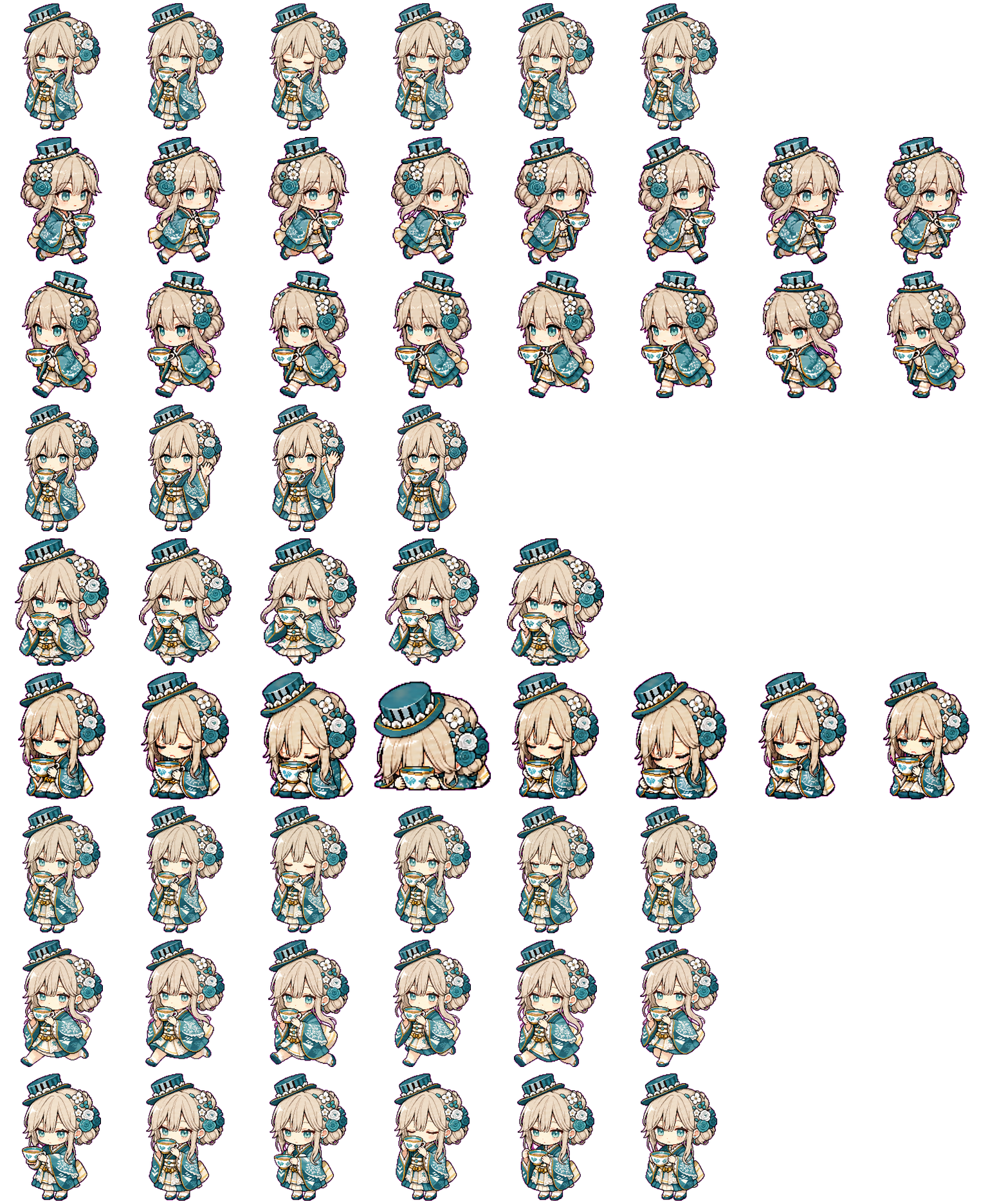 Teatime spritesheet preview
