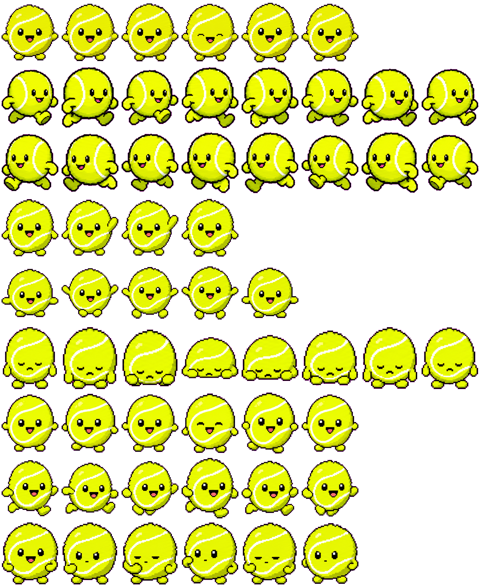 Tennis Ball spritesheet preview