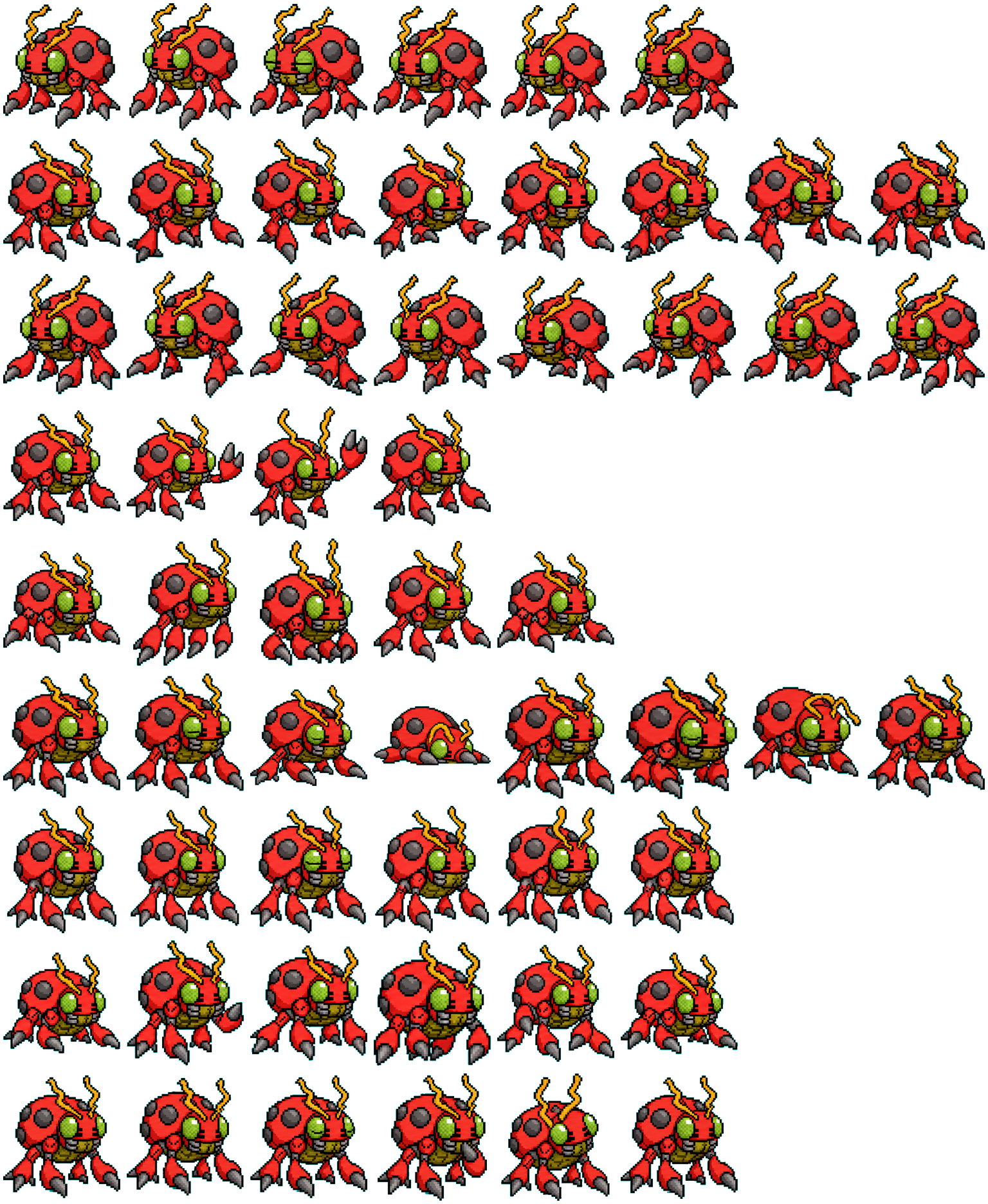 Tentomon spritesheet preview