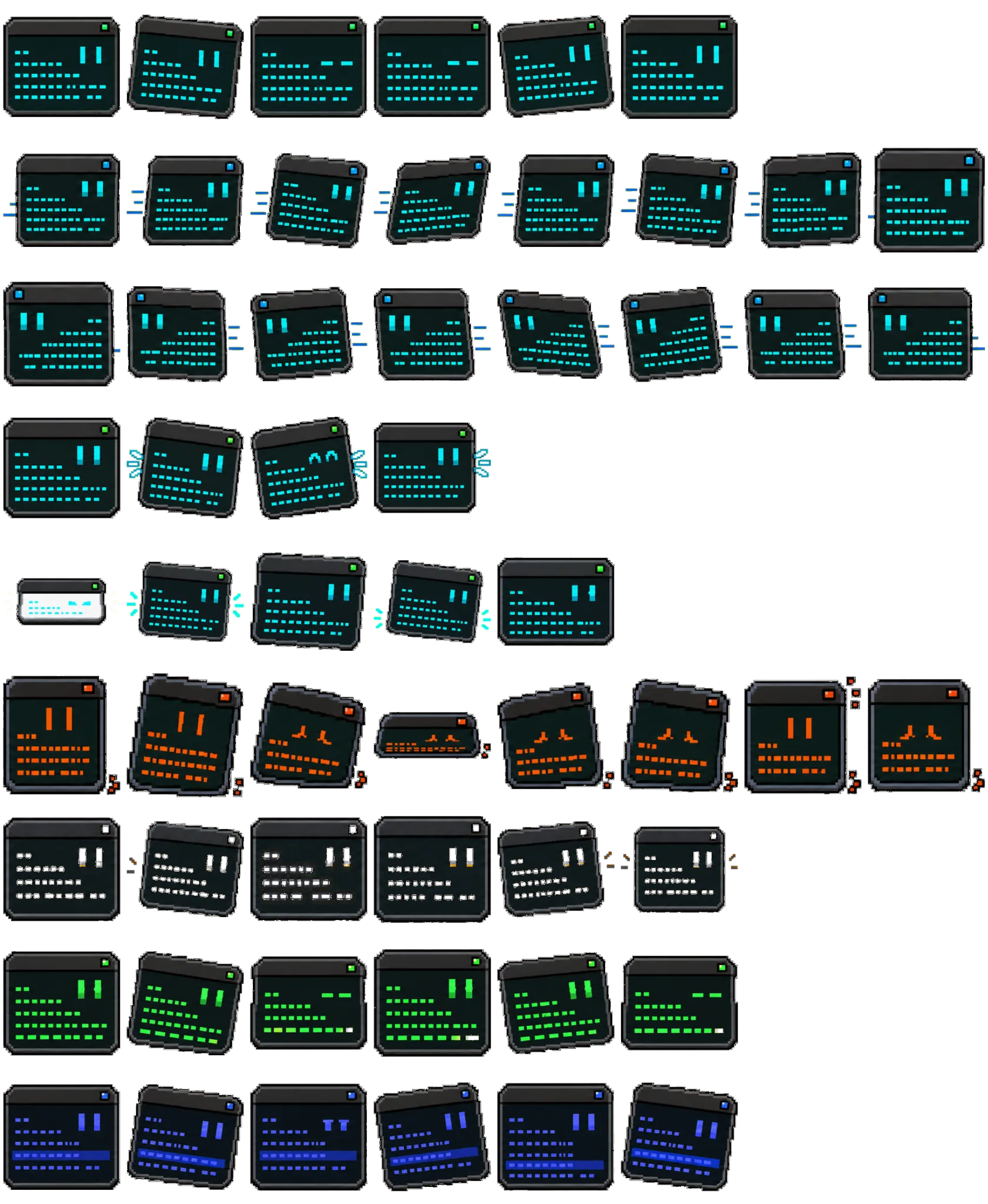 Terminal spritesheet preview
