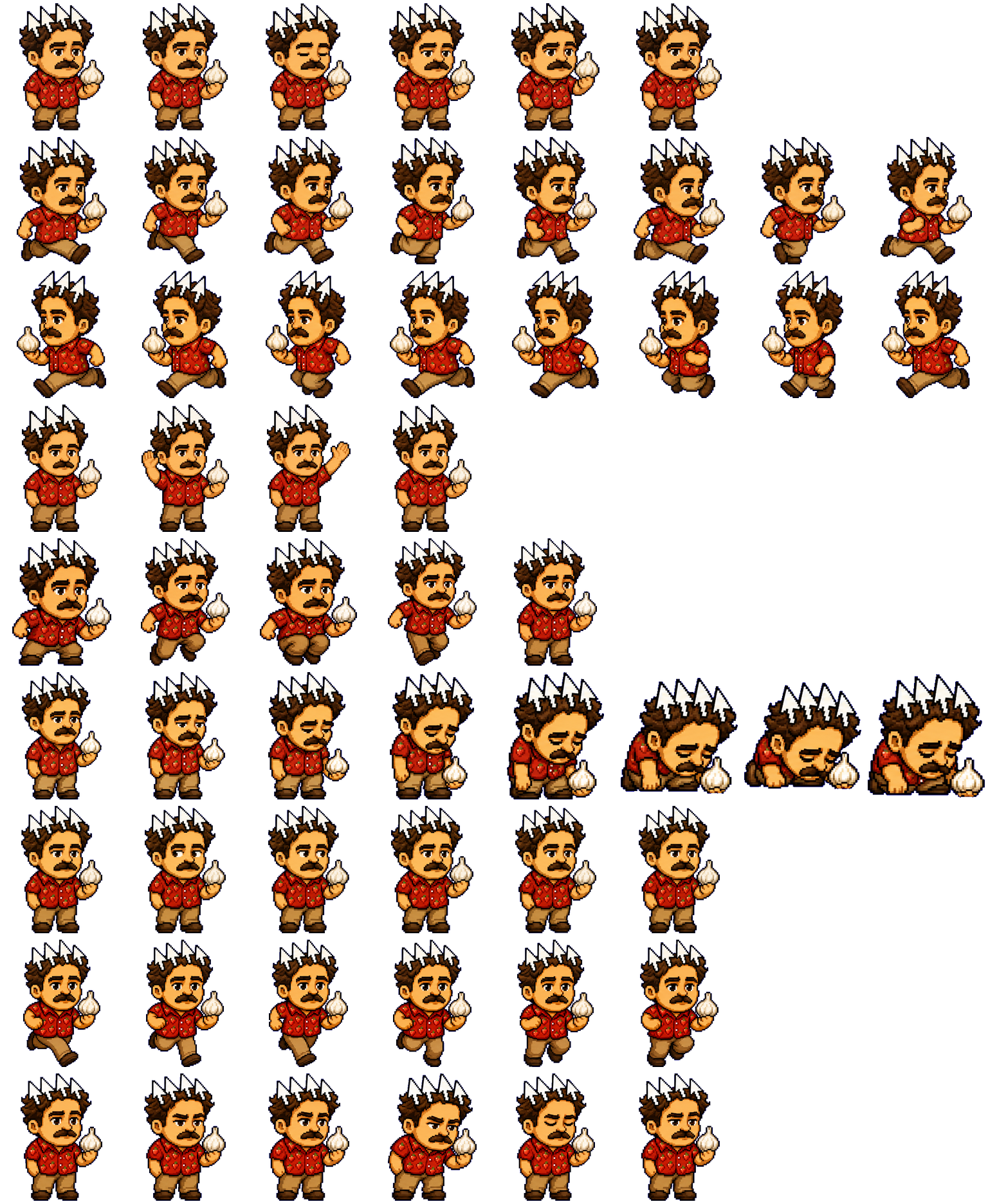 The Bookmark This Guy spritesheet preview