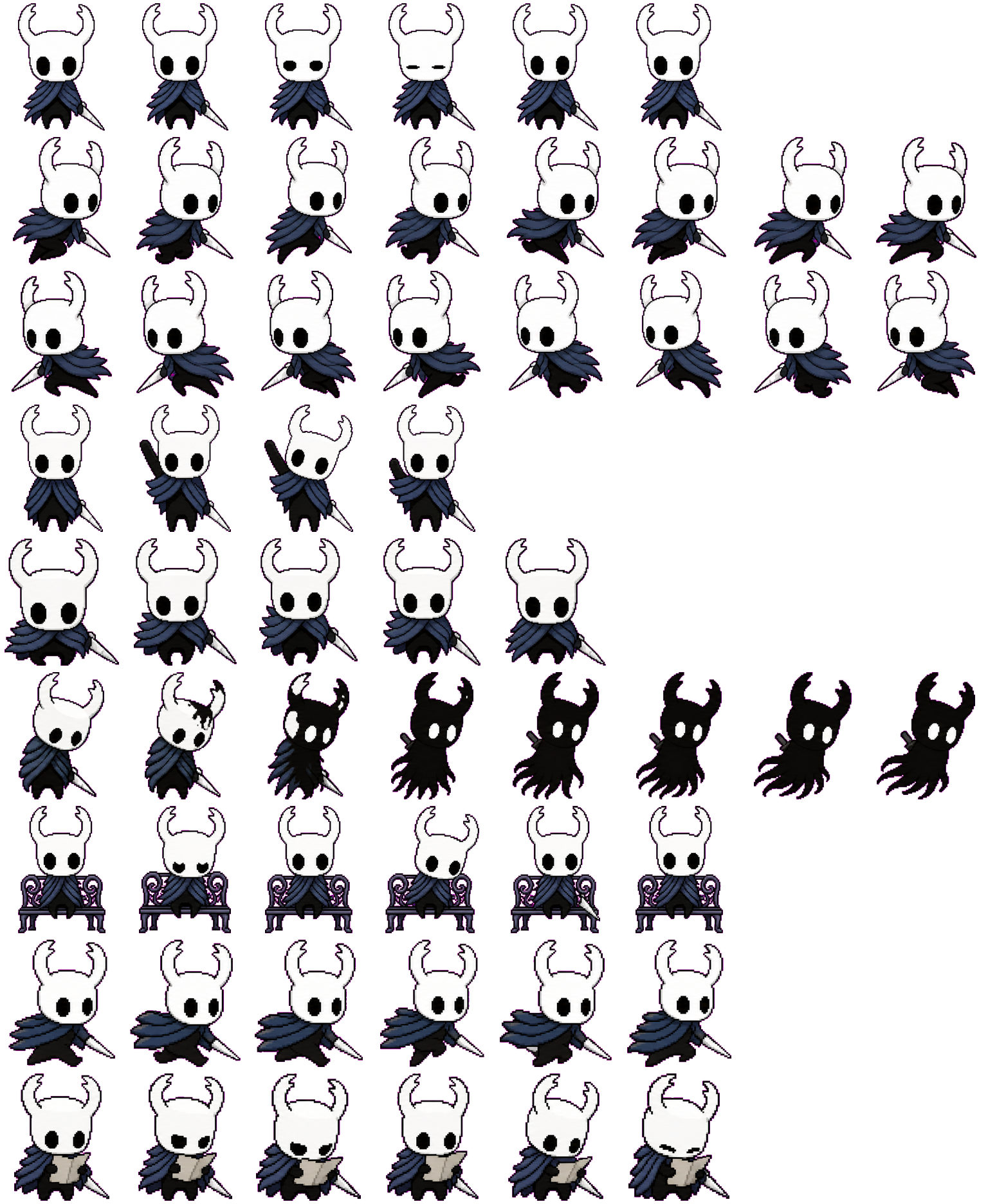 The Knight spritesheet preview