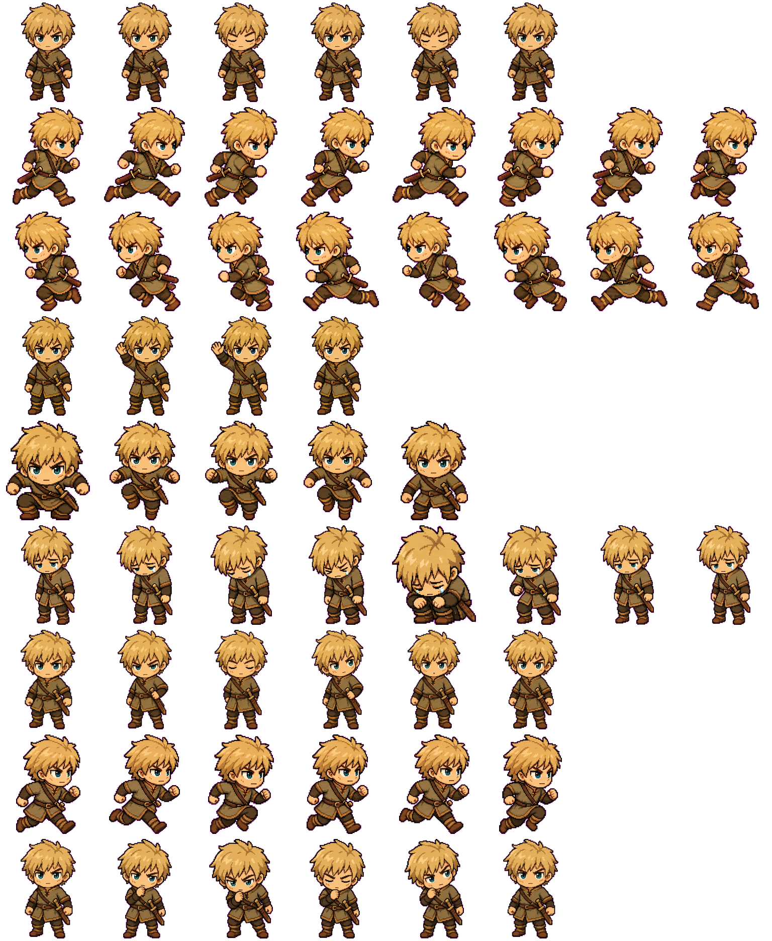 Thorfinn spritesheet preview