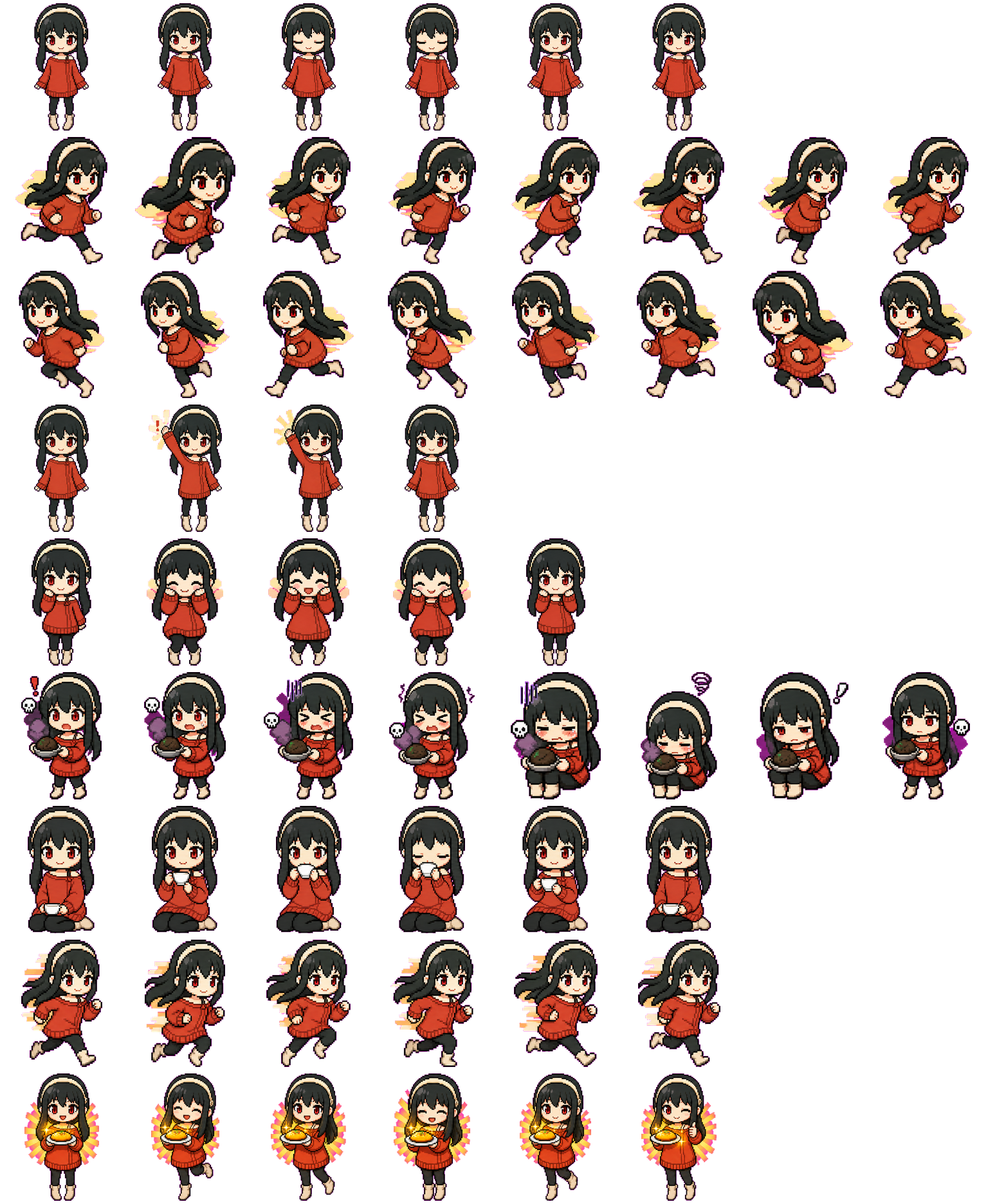 Thorny Daily v1 spritesheet preview