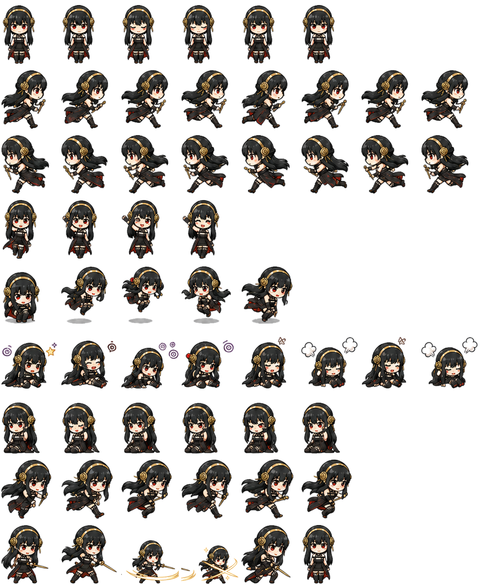 Thorny Shadow v1 spritesheet preview
