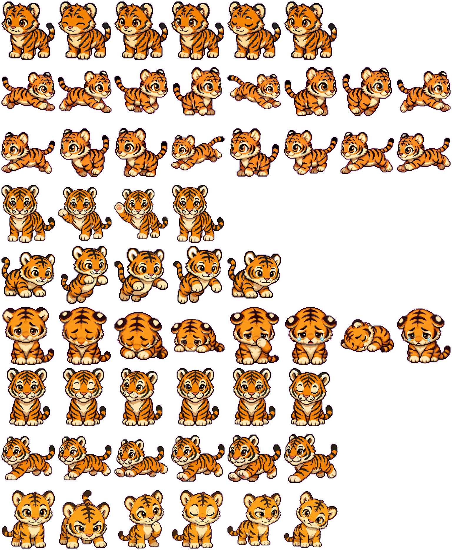 Tiggy spritesheet preview