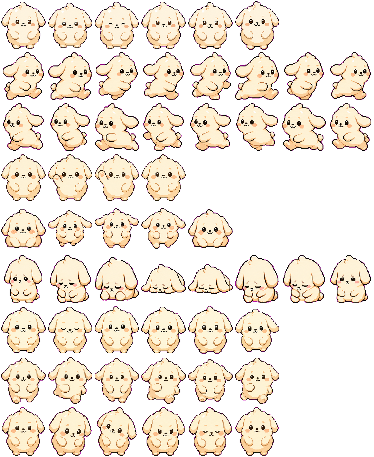 Mochi spritesheet preview