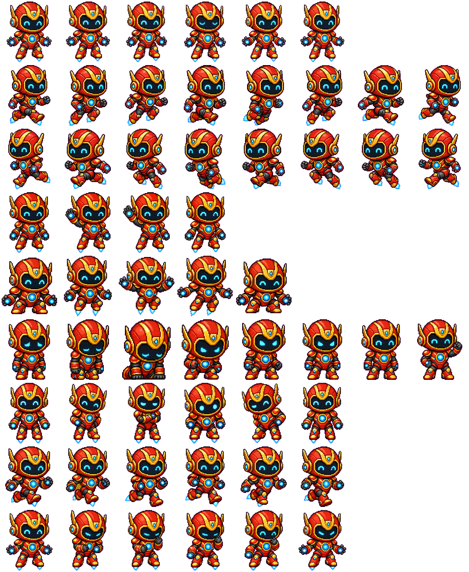 Tiny Arc Guardian spritesheet preview