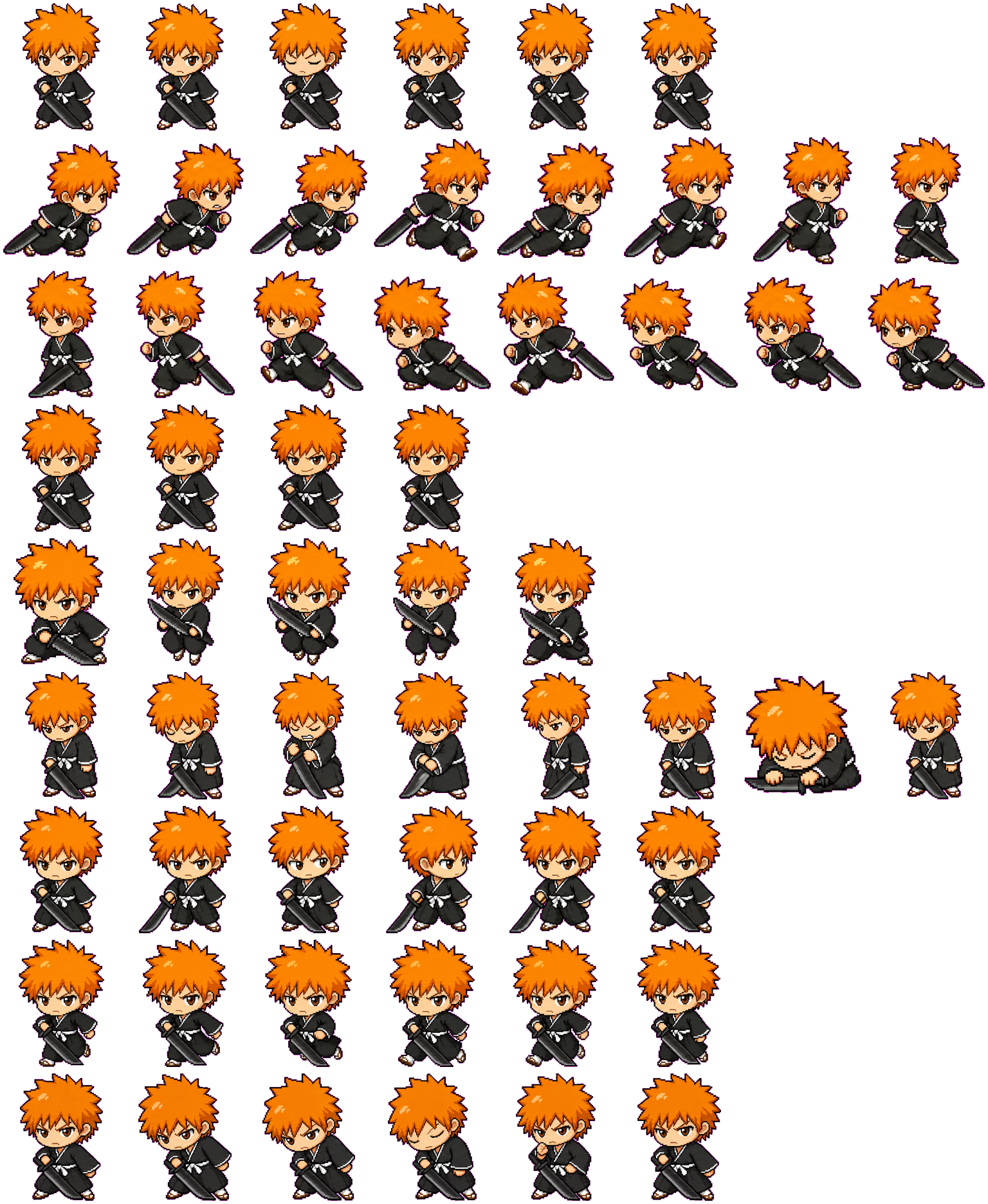 Tiny Ichigo spritesheet preview