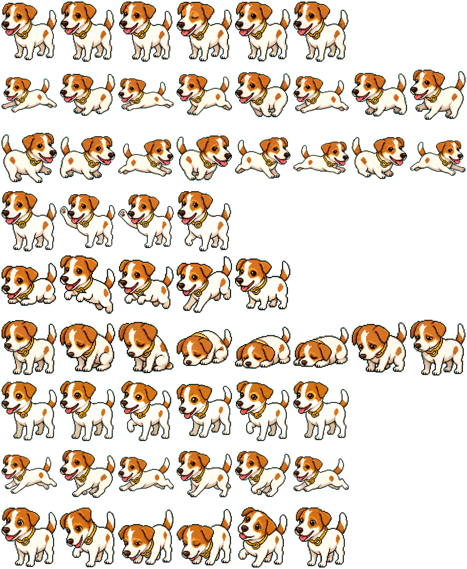 Tofu spritesheet preview