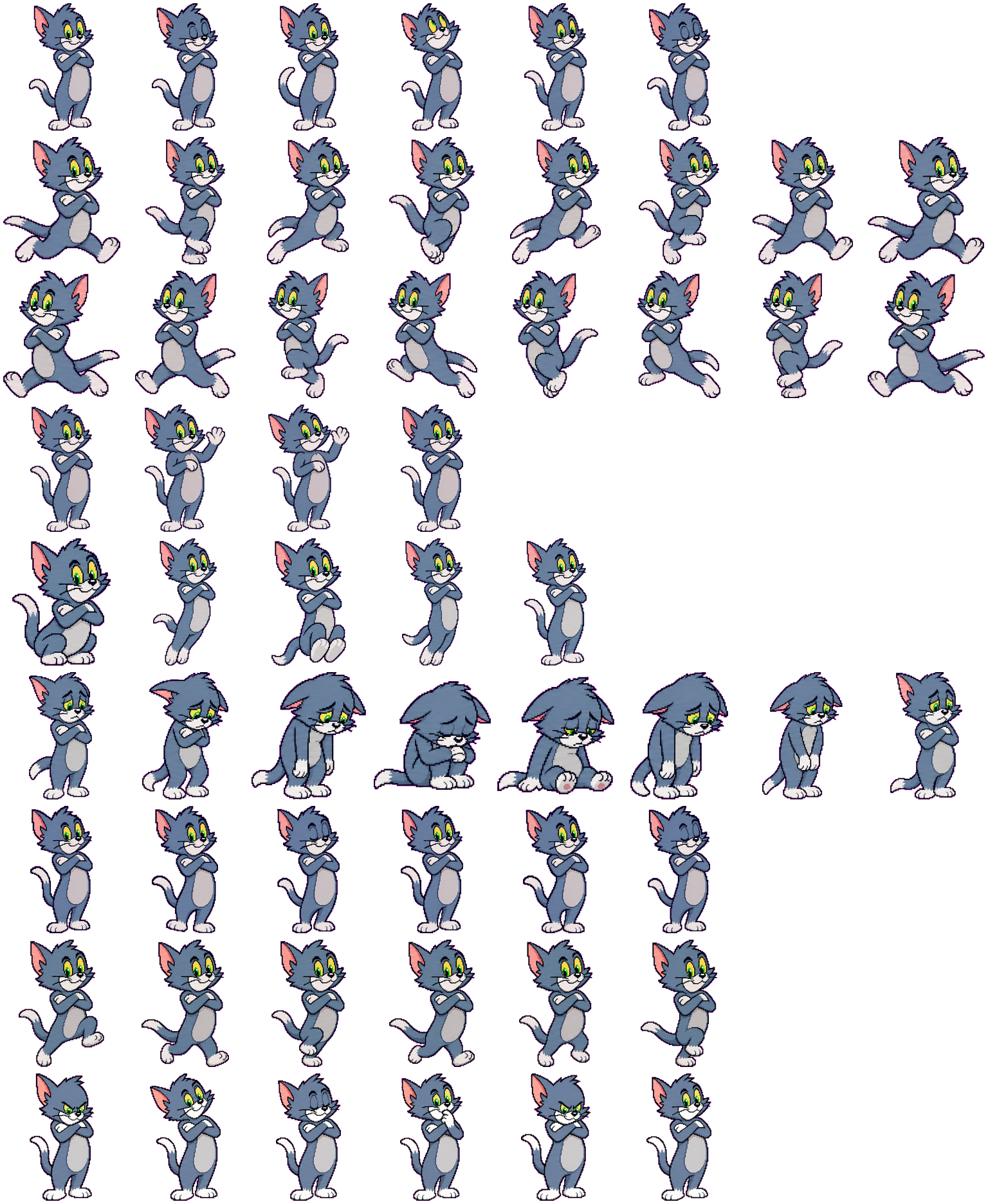 Tom spritesheet preview