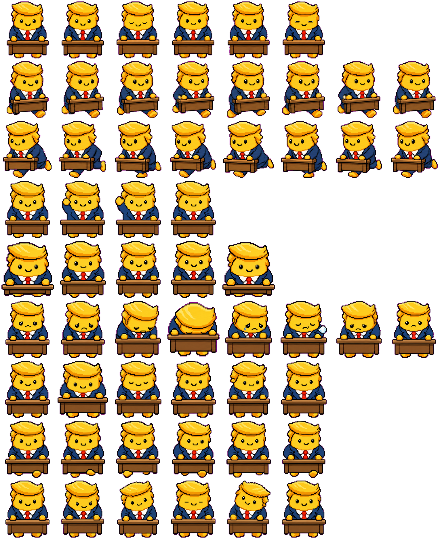 Tonald Drump spritesheet preview