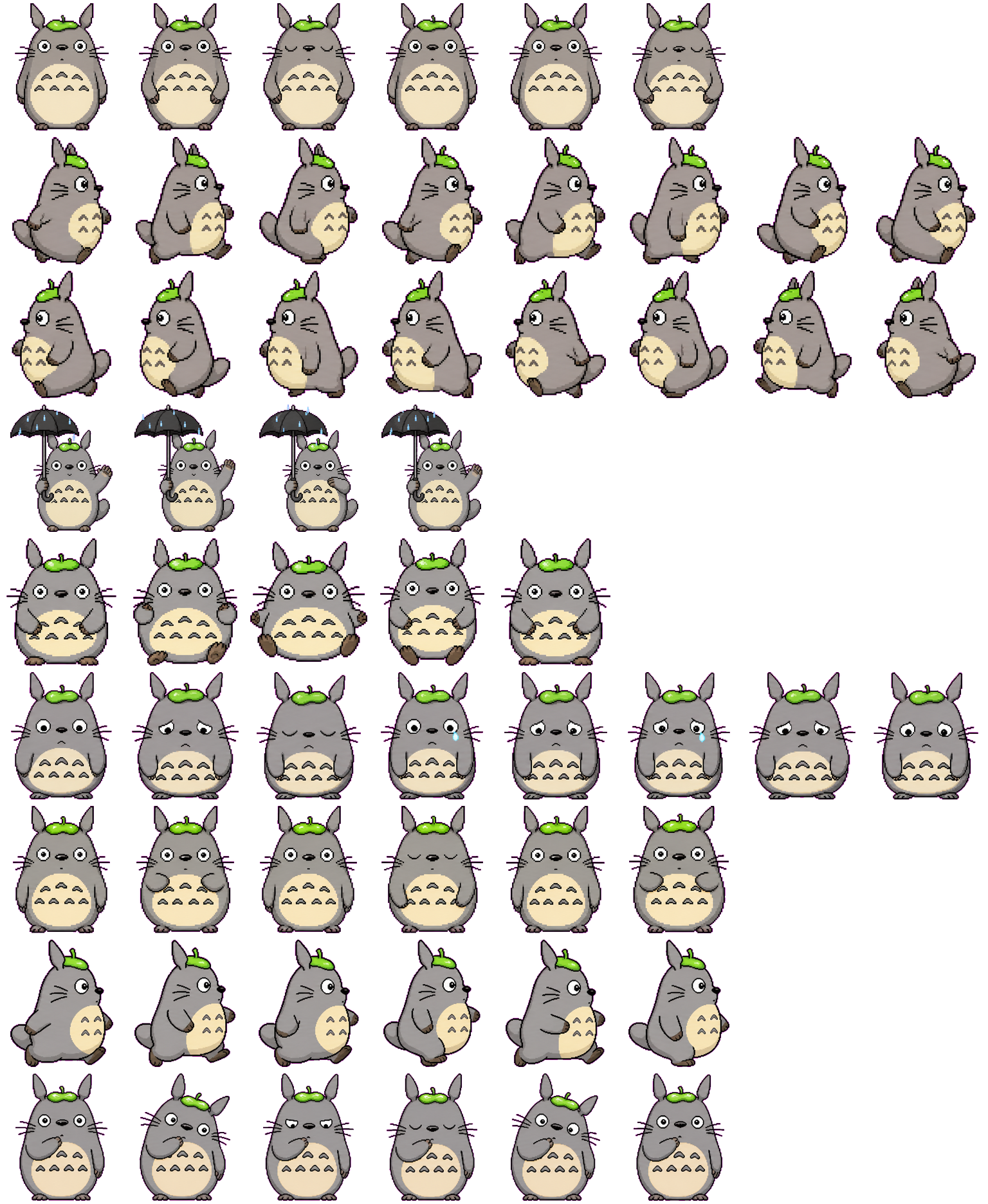 Totoro spritesheet preview