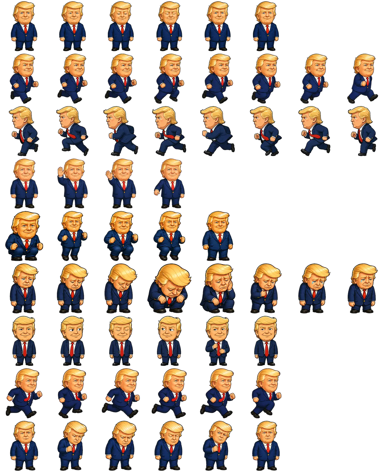 Trump spritesheet preview