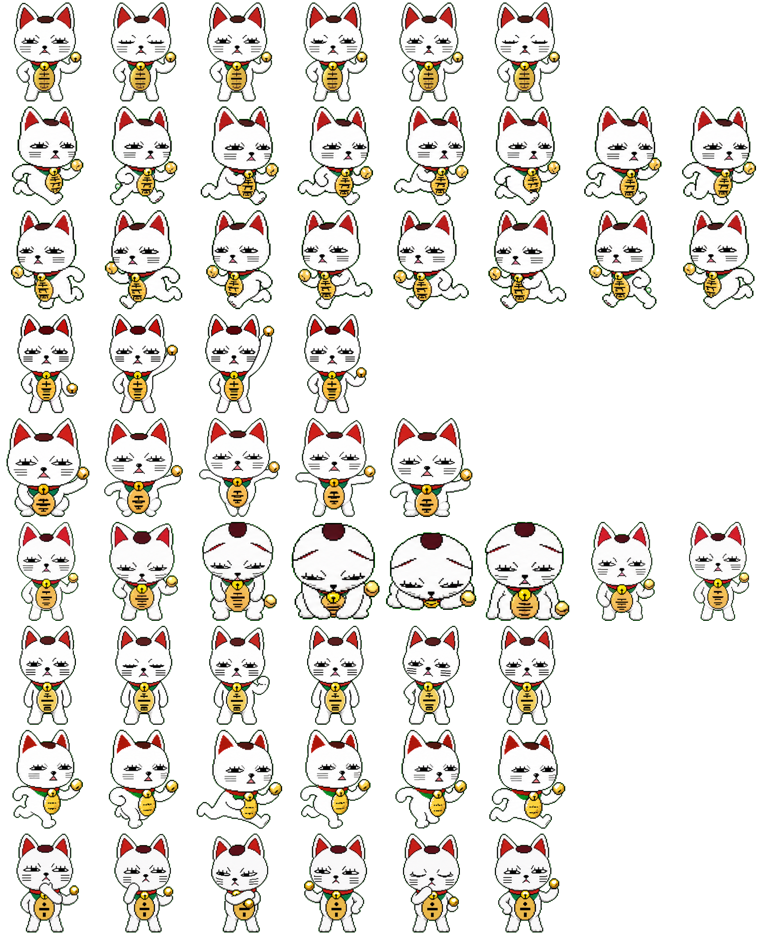 Turbo Cat spritesheet preview
