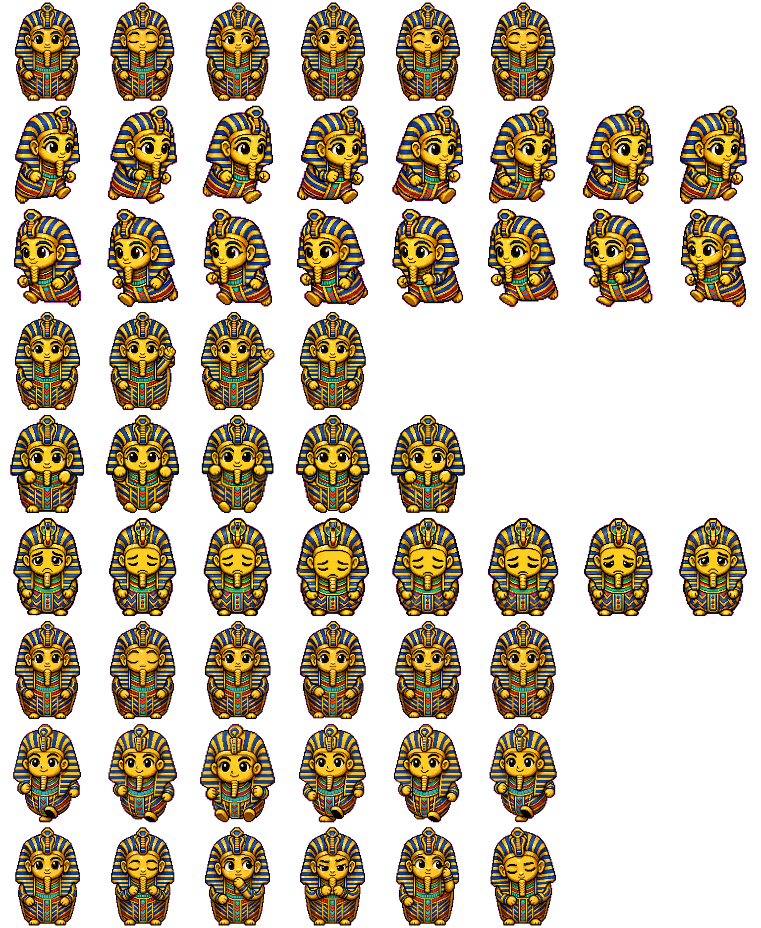 Tut spritesheet preview