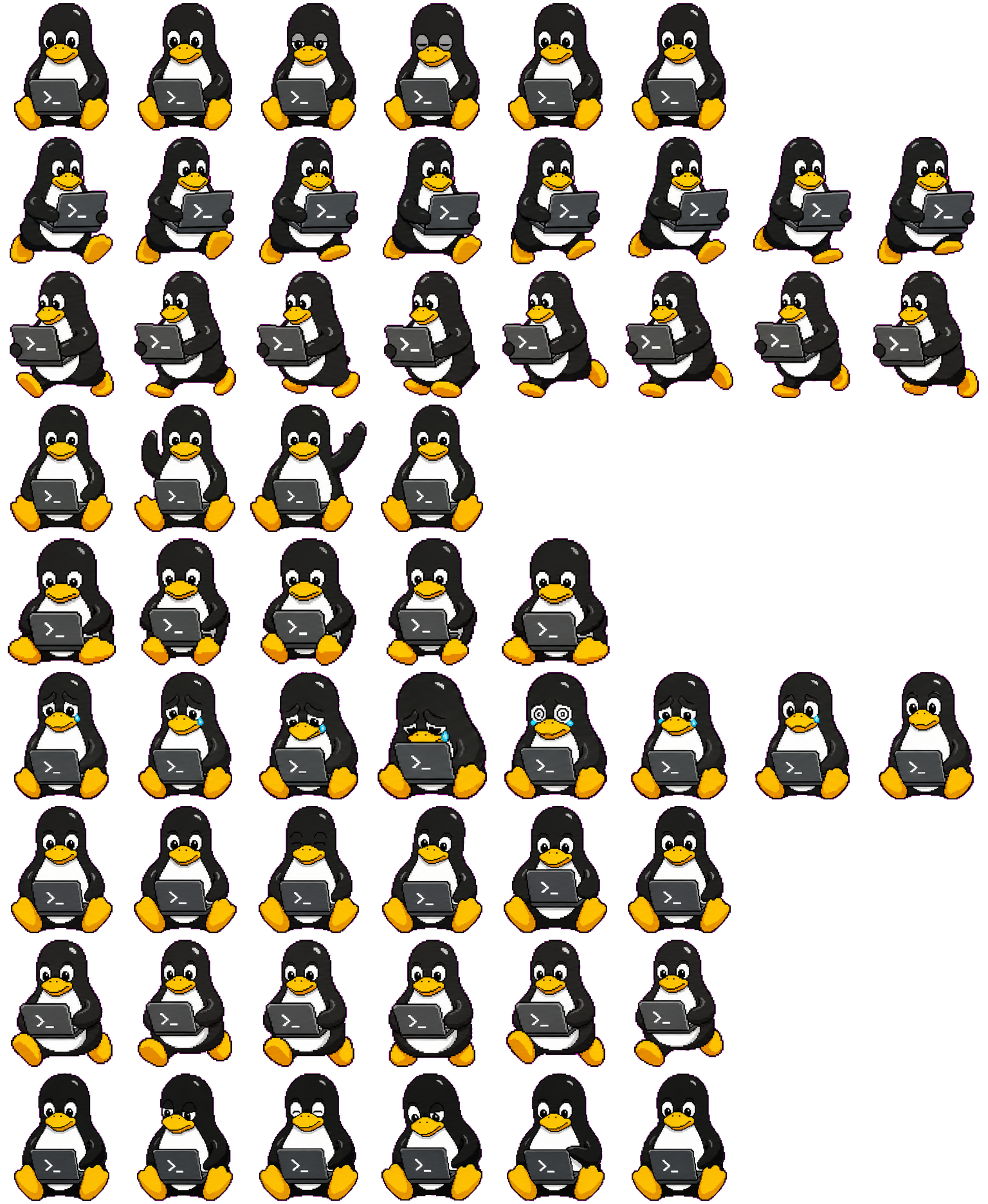 TuxTerm spritesheet preview