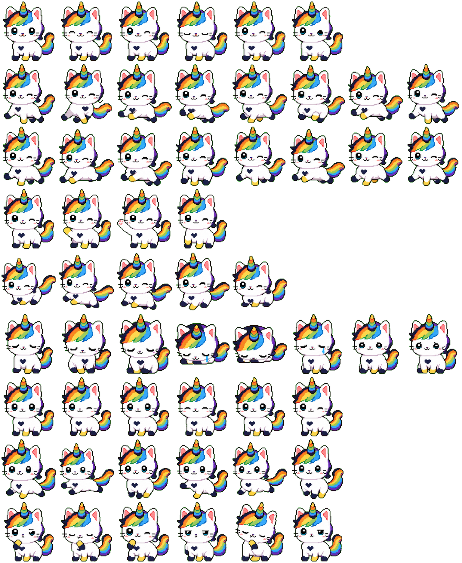 Twinklepaws spritesheet preview